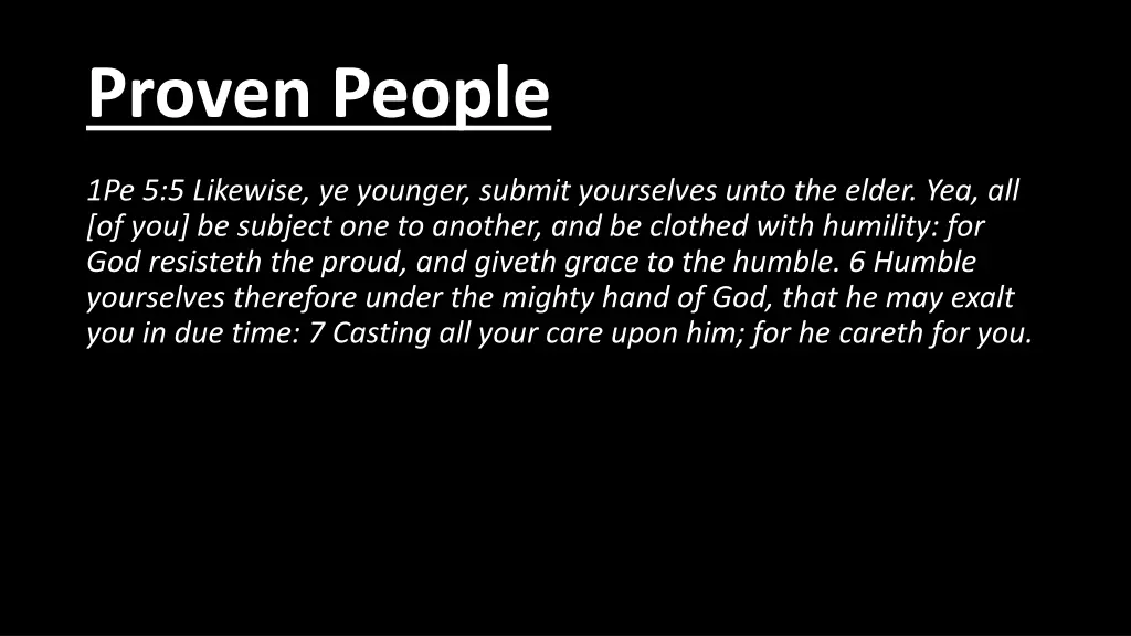 proven people 1