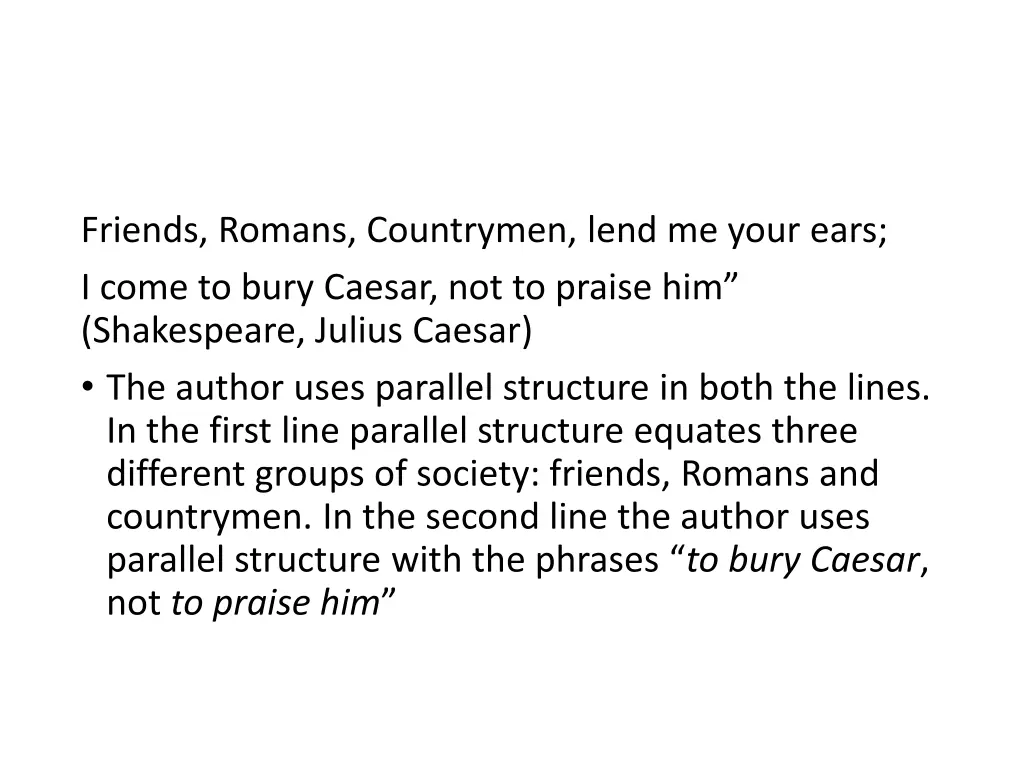friends romans countrymen lend me your ears