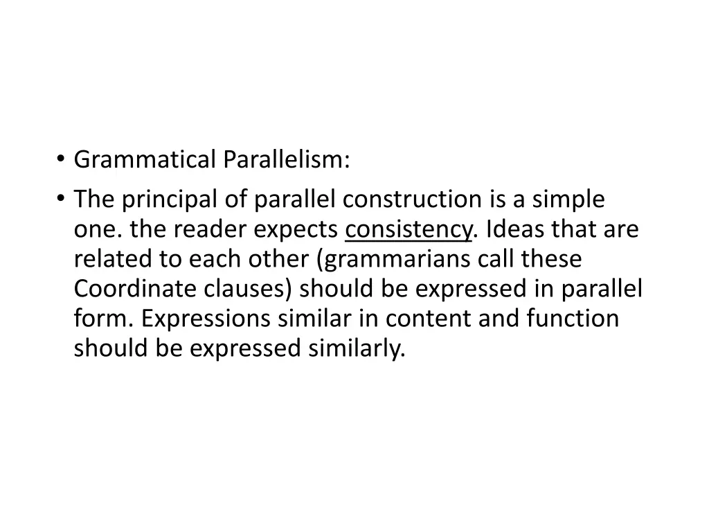grammatical parallelism the principal of parallel