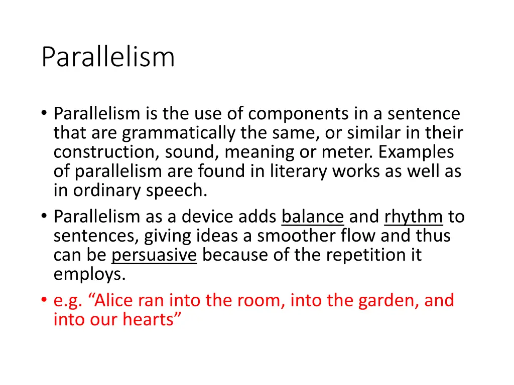 parallelism