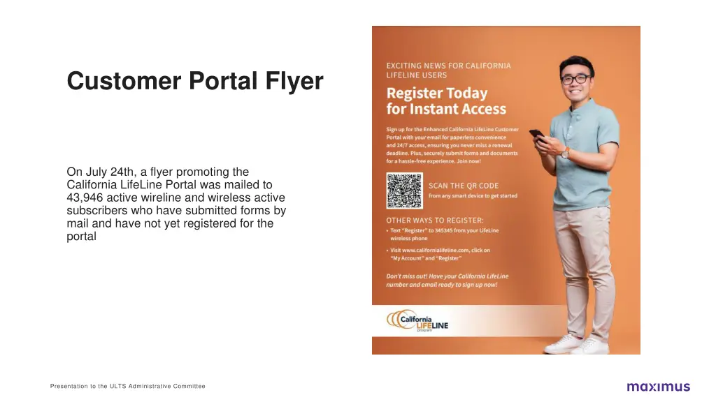 customer portal flyer