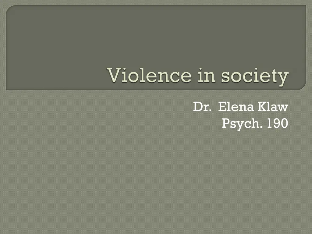 dr elena klaw psych 190