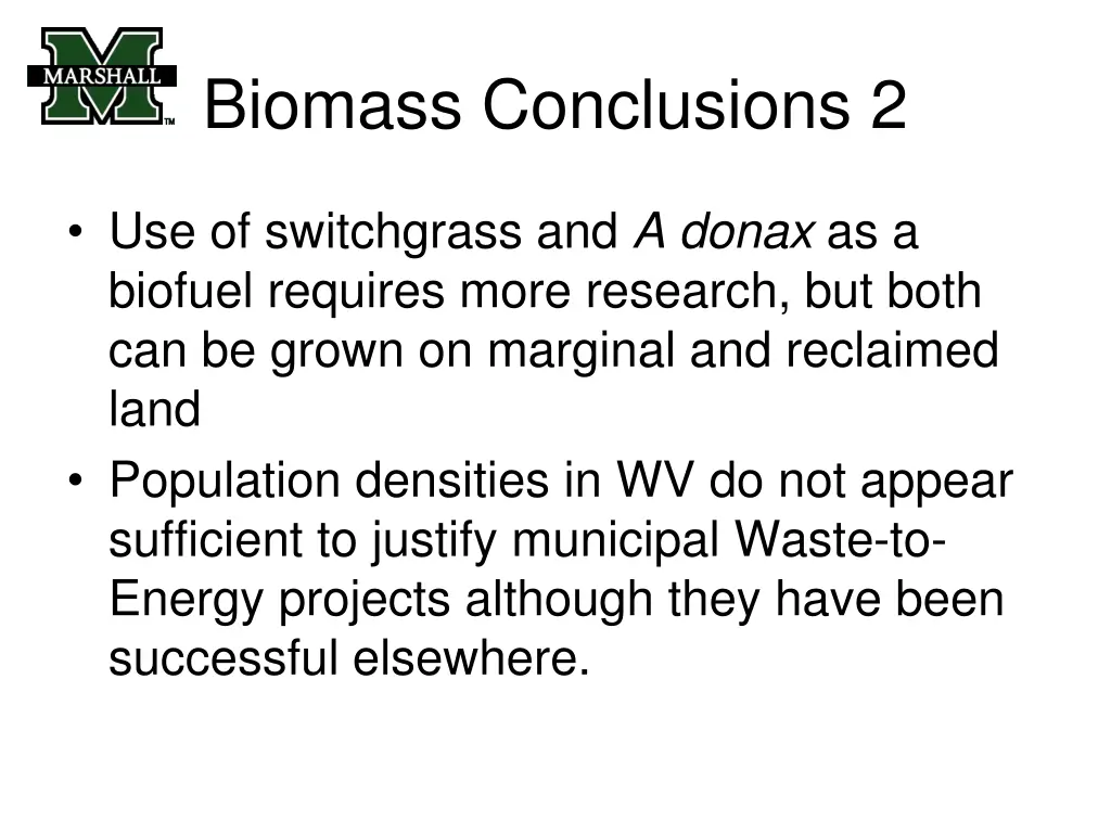 biomass conclusions 2