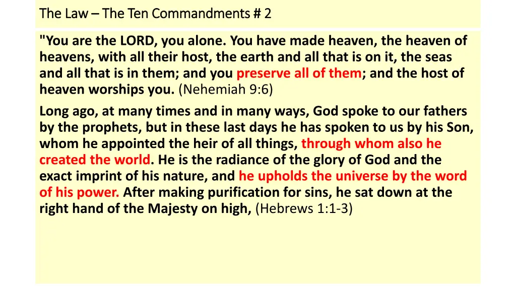 the law the law the ten commandments 1