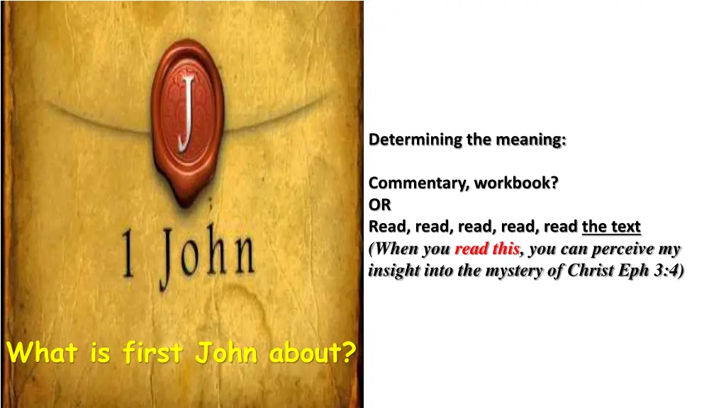 determining the meaning