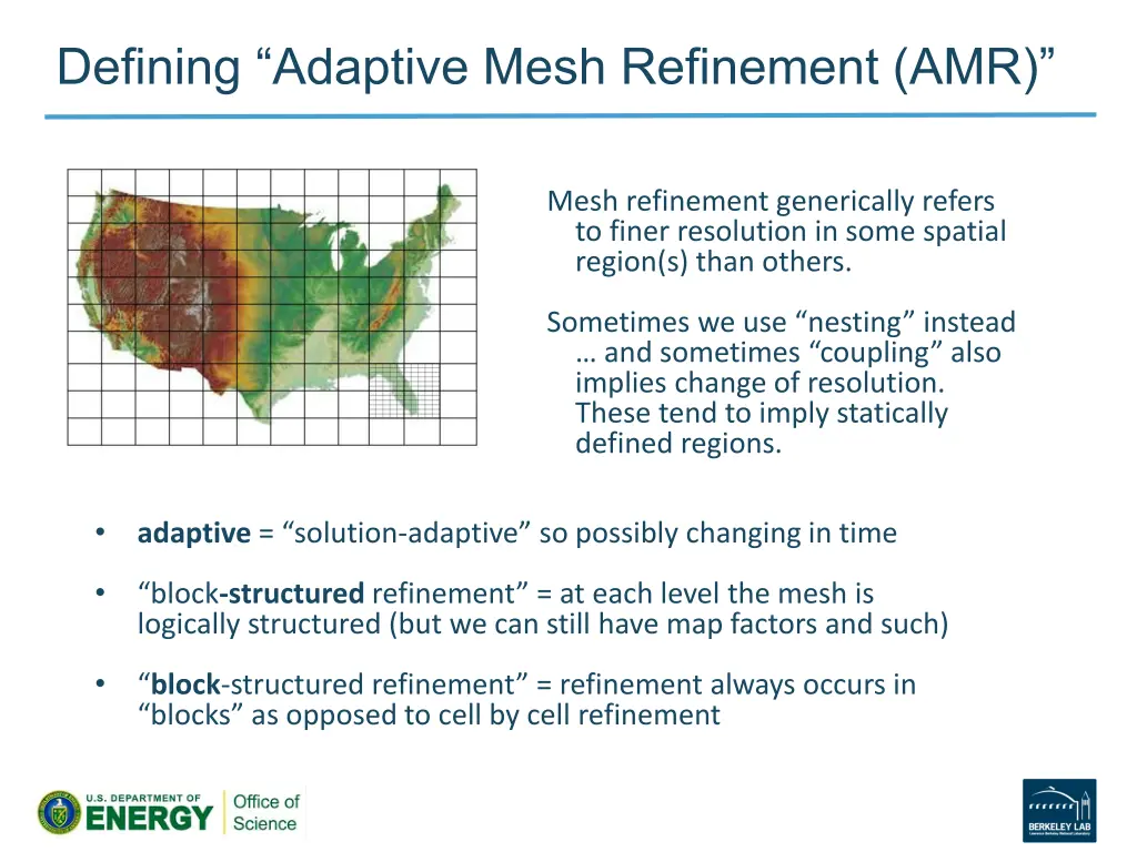 defining adaptive mesh refinement amr