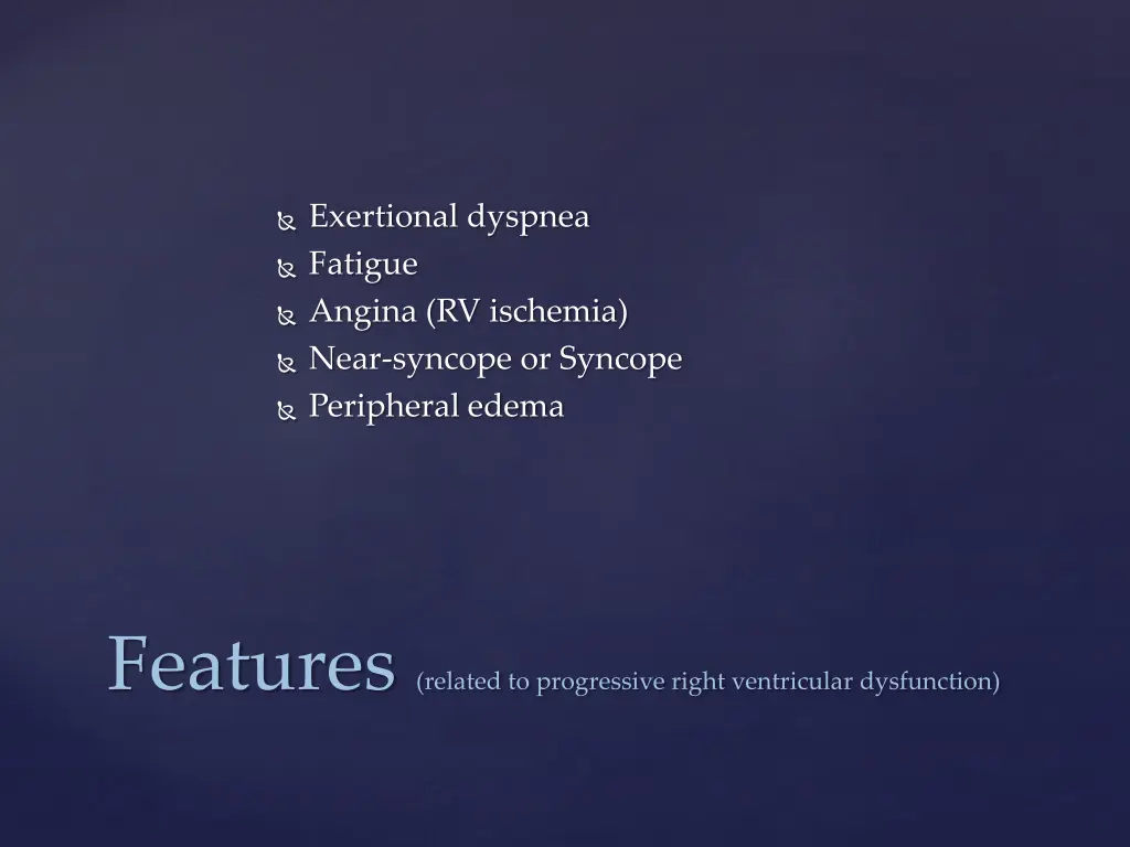 exertional dyspnea