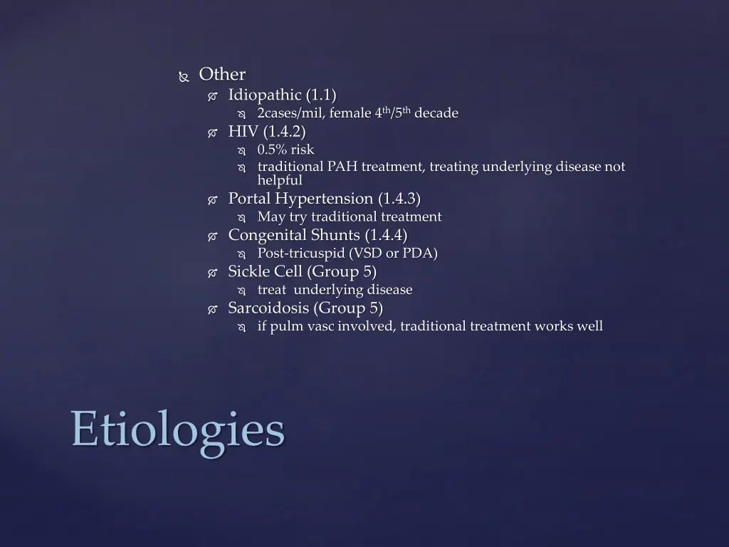 other idiopathic 1 1 2cases mil female