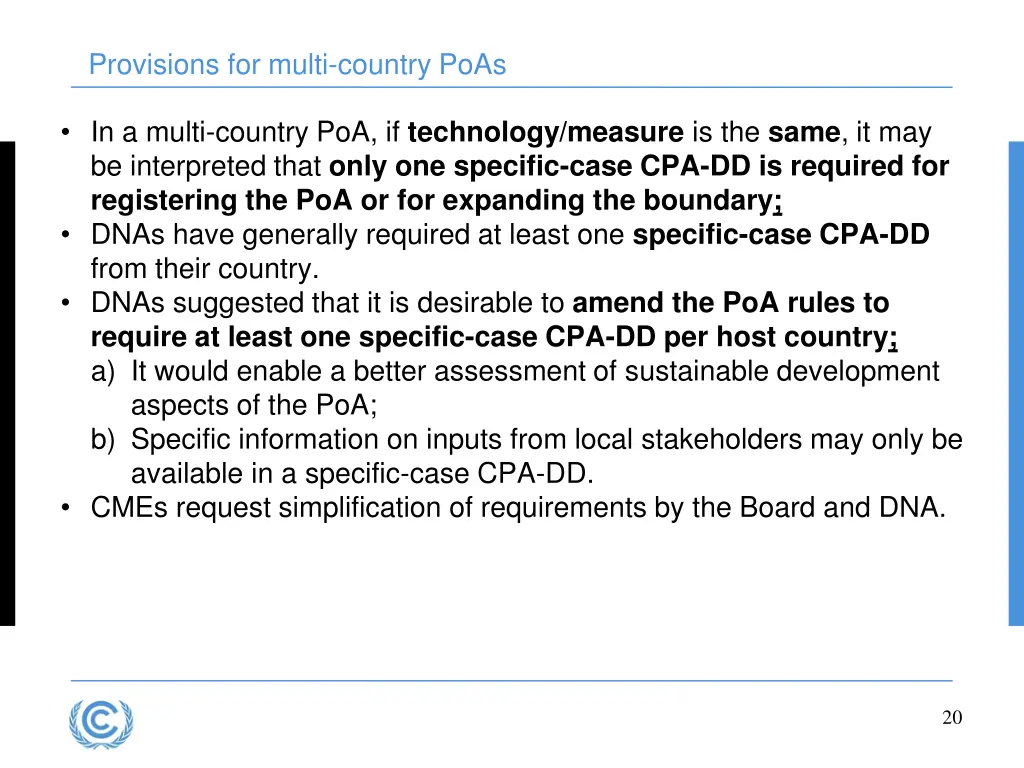 provisions for multi country poas 2