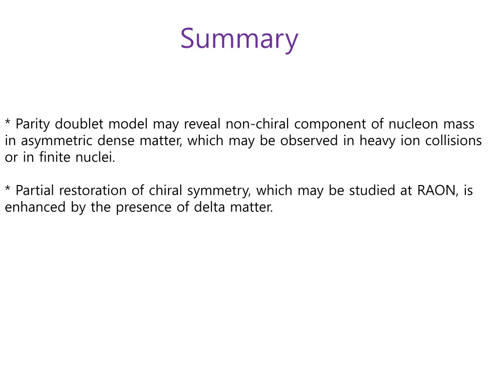 summary