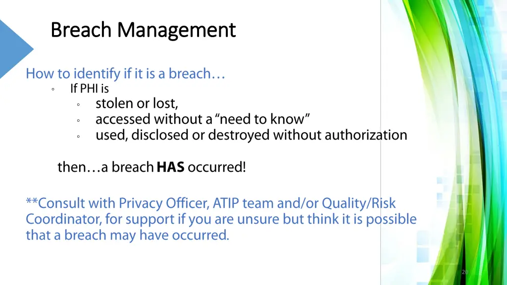 breach management breach management
