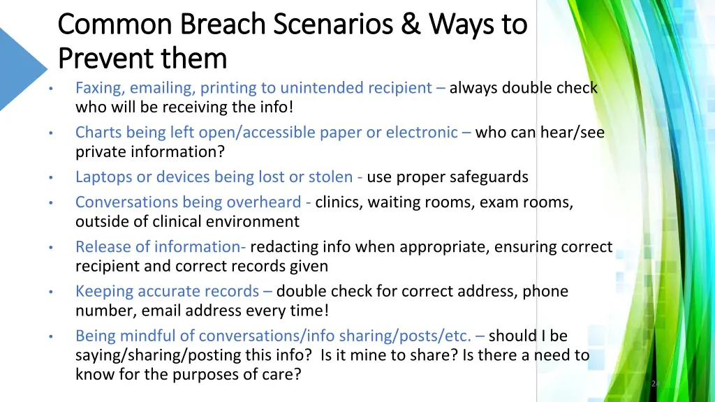 common breach scenarios ways to common breach