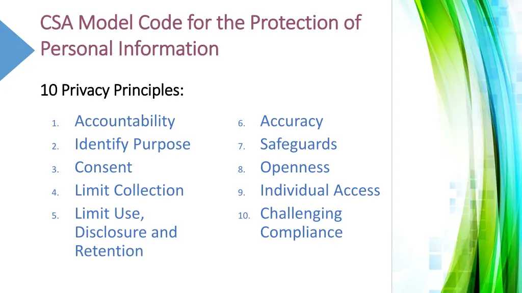 csa model code for the protection of csa model