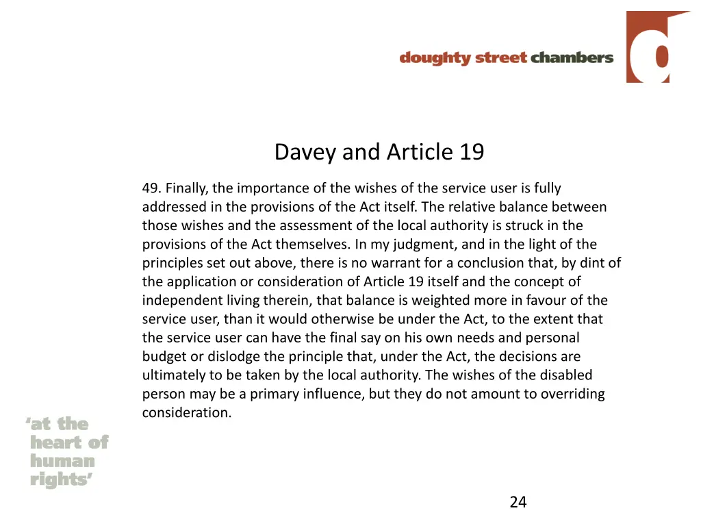 davey and article 19