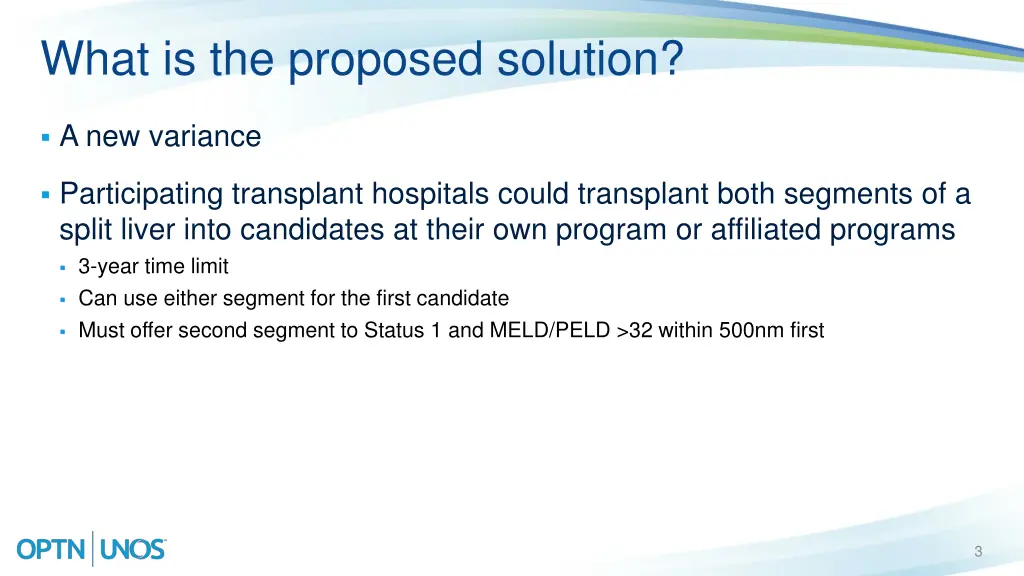 what is the proposed solution