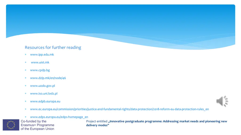 resources for further reading