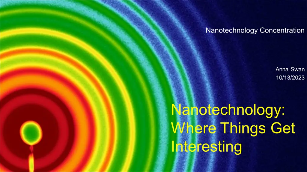nanotechnology concentration