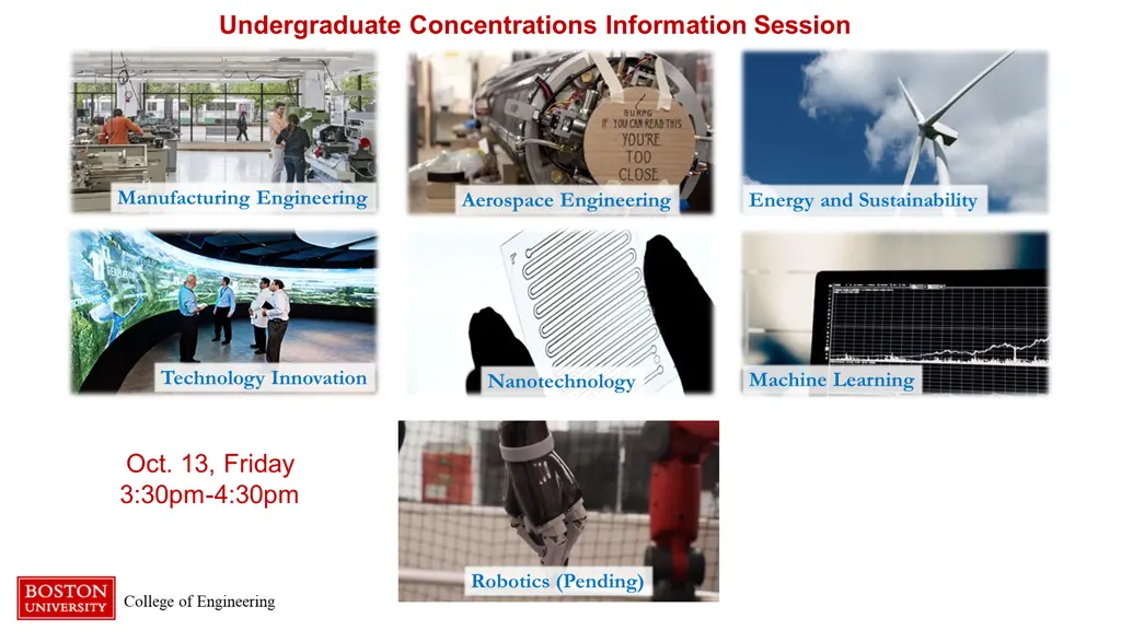 undergraduate concentrations information session
