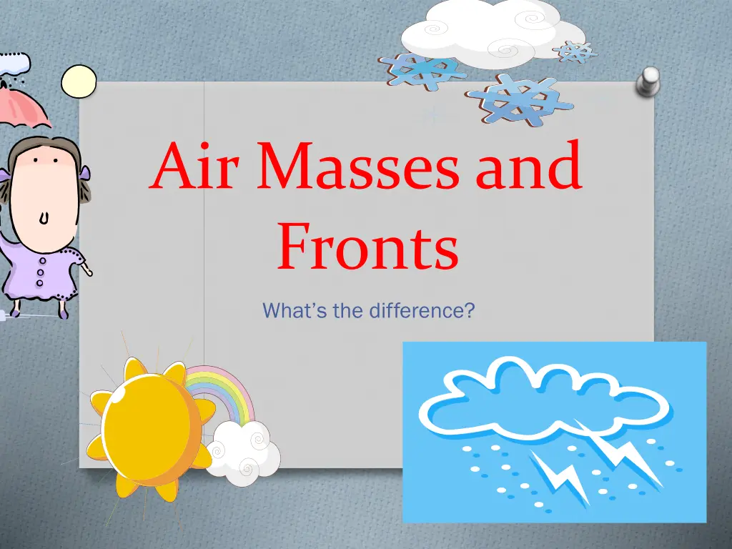 air masses and fronts