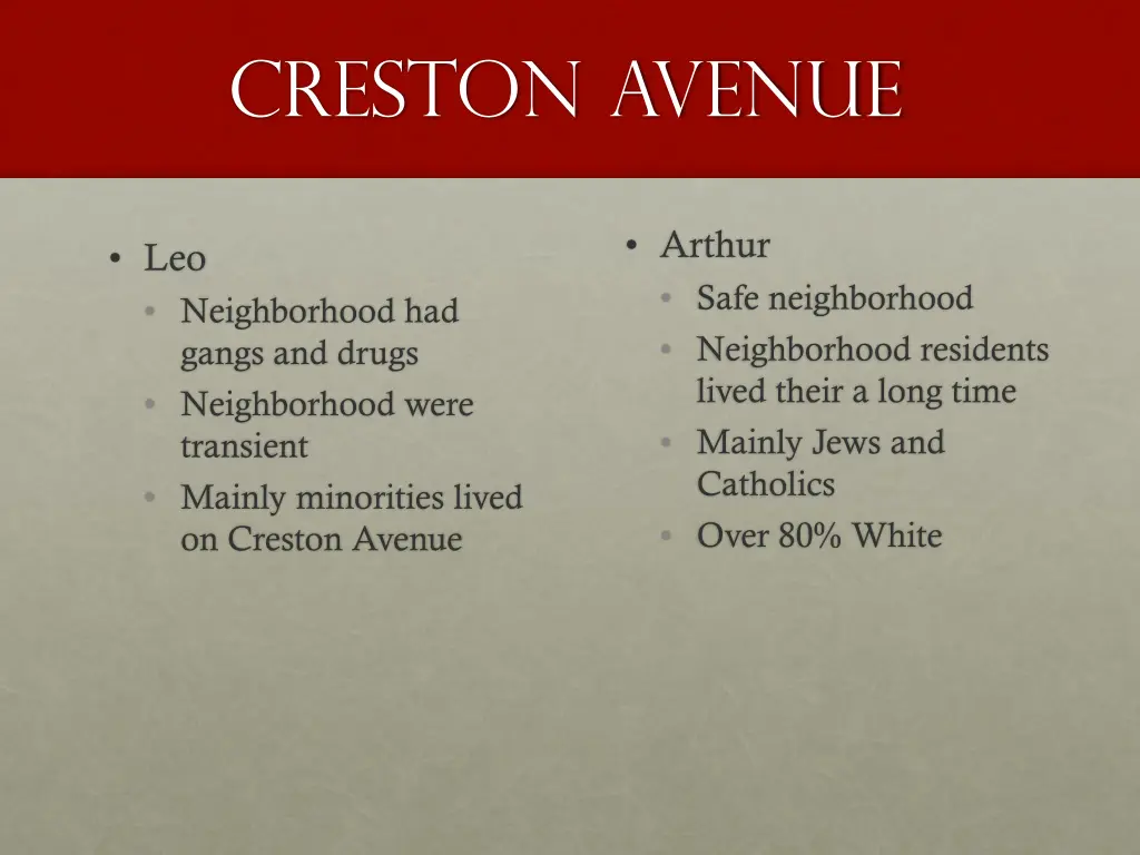 creston avenue