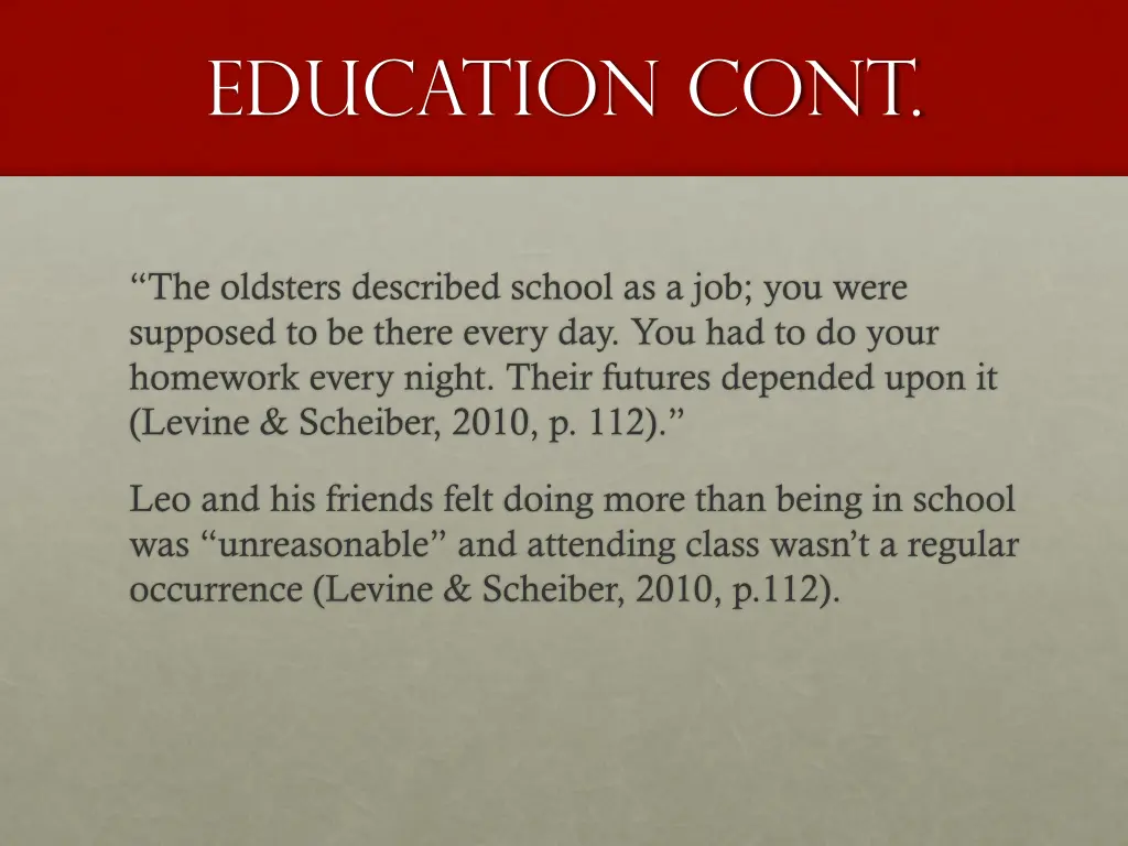 education cont 1