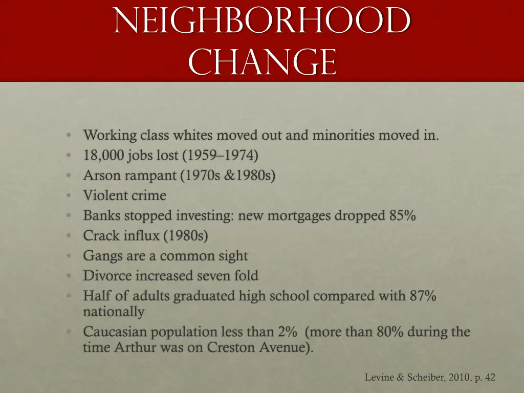 neighborhood change