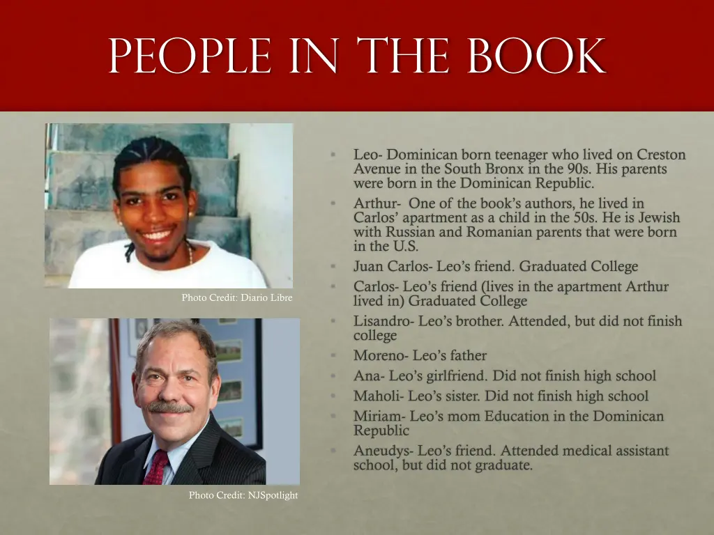 people in the book