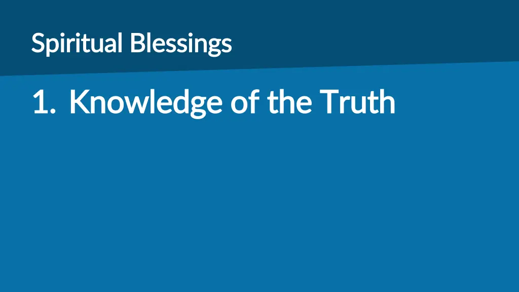 spiritual blessings spiritual blessings