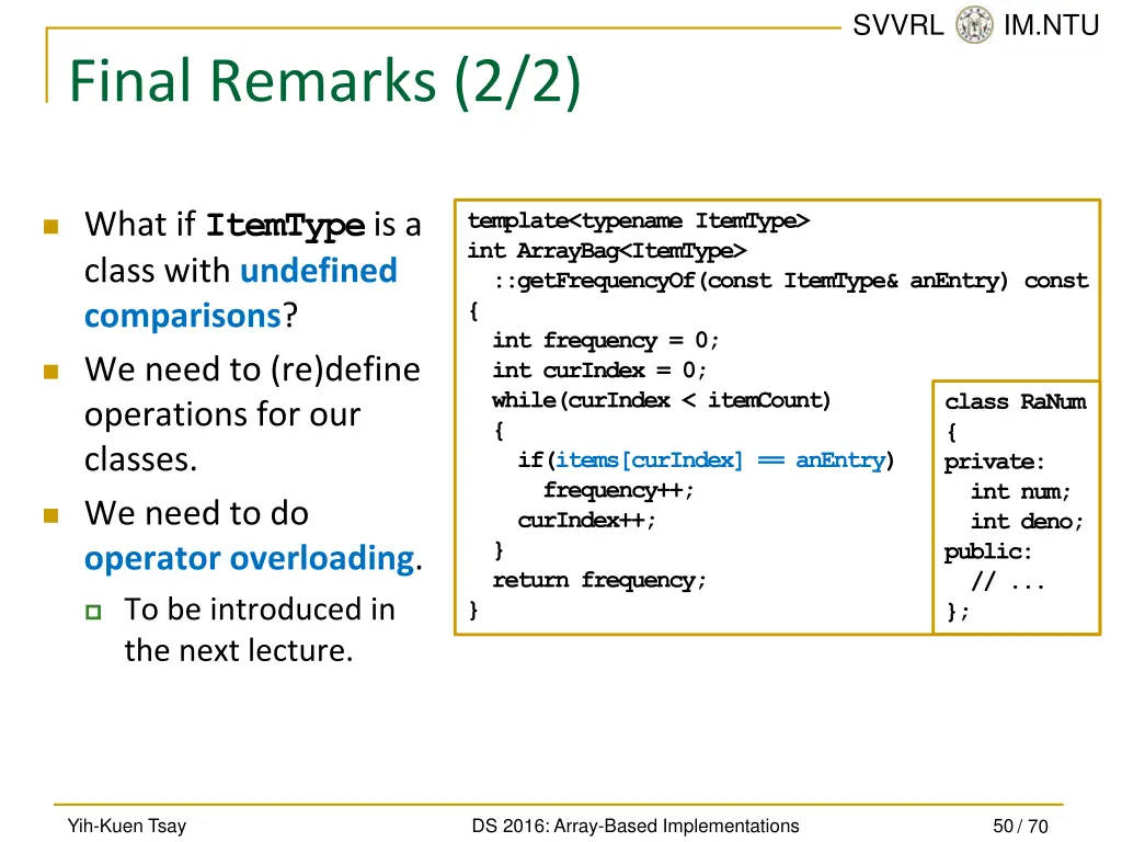 svvrl @ im ntu 49