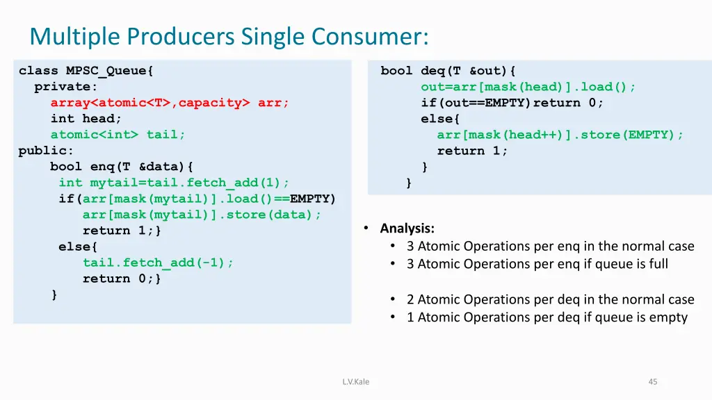 multiple producers single consumer