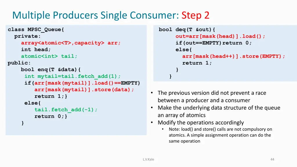 multiple producers single consumer step 2