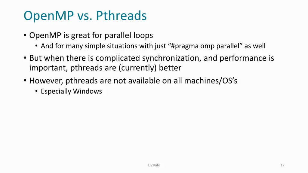 openmp vs pthreads