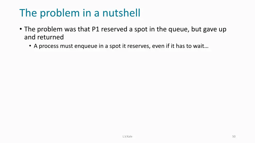 the problem in a nutshell