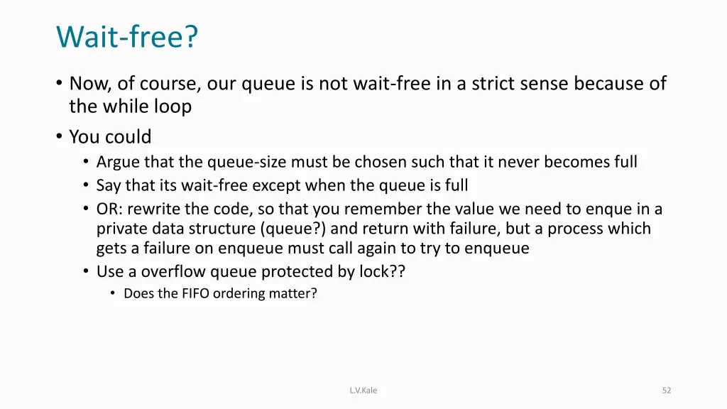 wait free