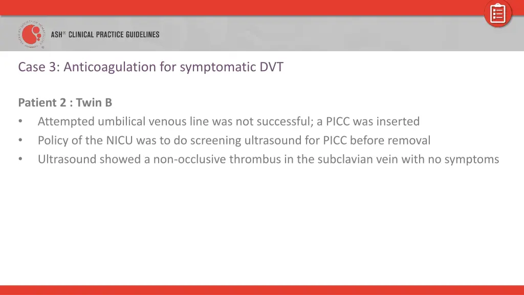 case 3 anticoagulation for symptomatic dvt 8