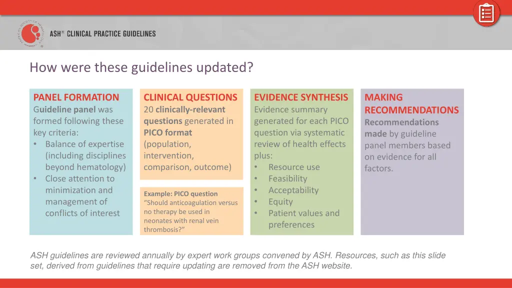 how were these guidelines updated