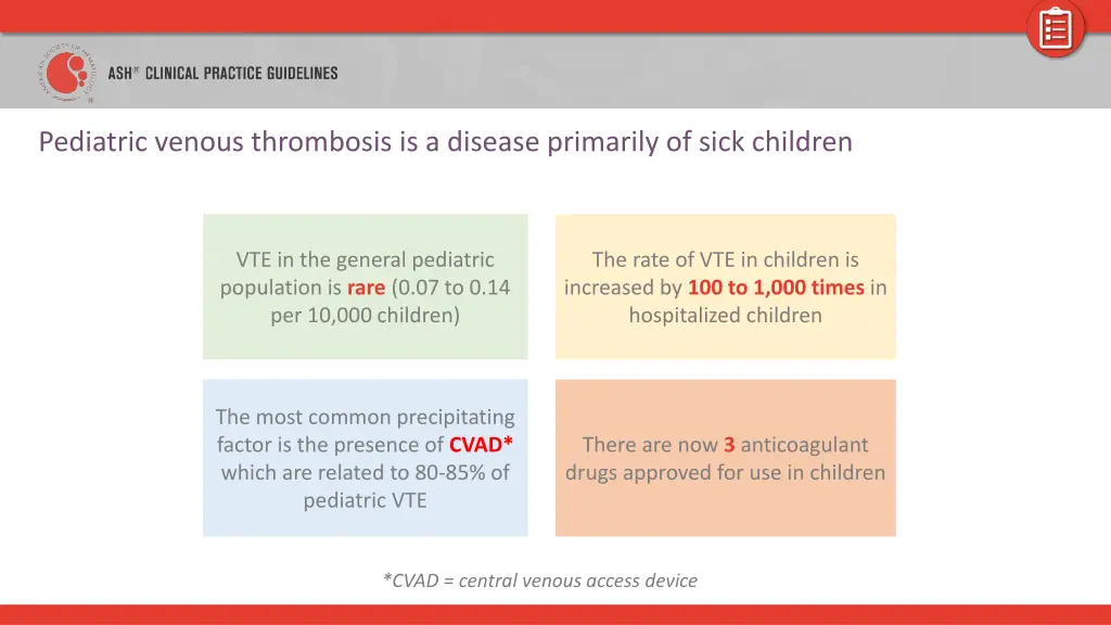pediatric venous thrombosis is a disease