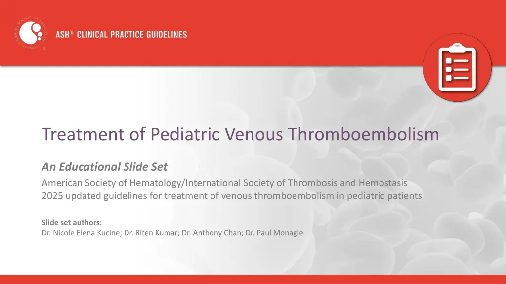 treatment of pediatric venous thromboembolism