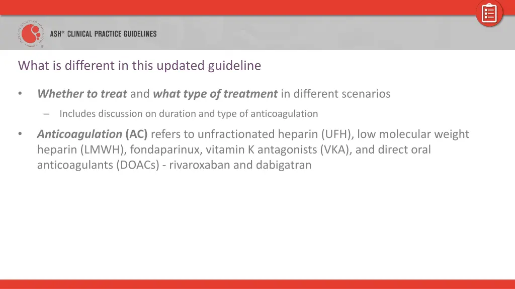 what is different in this updated guideline