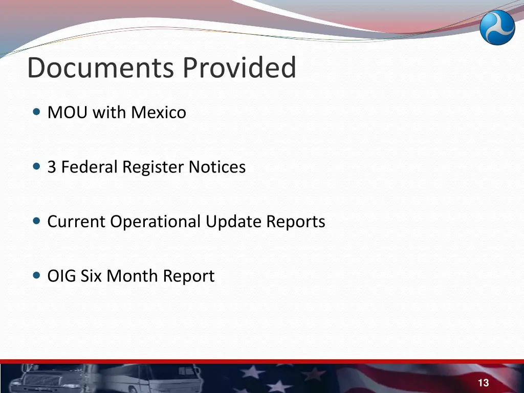 documents provided