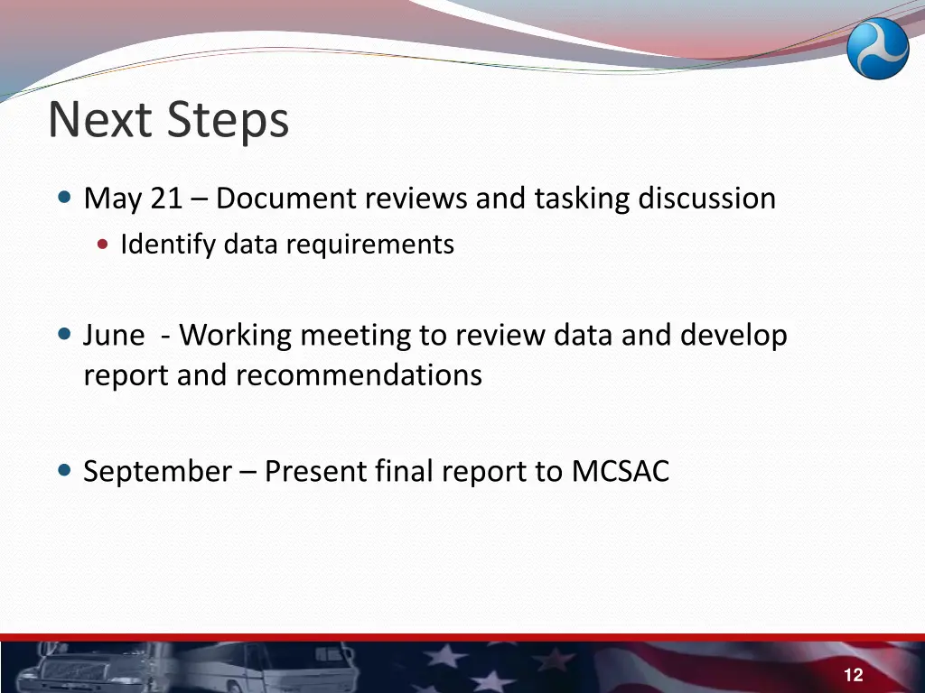 next steps
