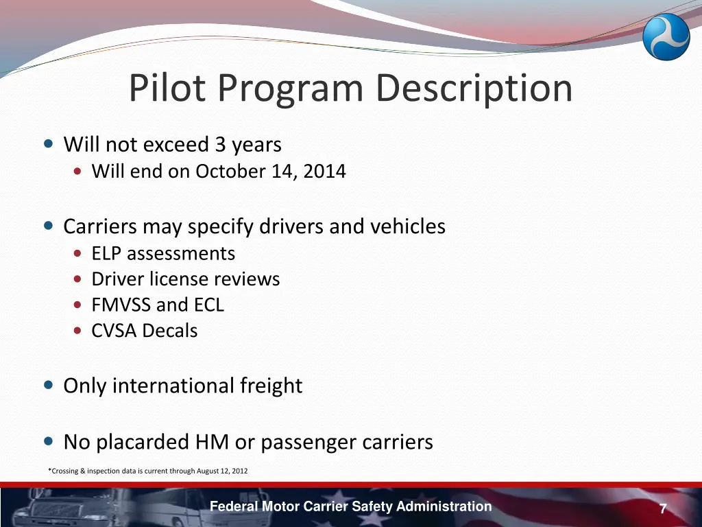 pilot program description