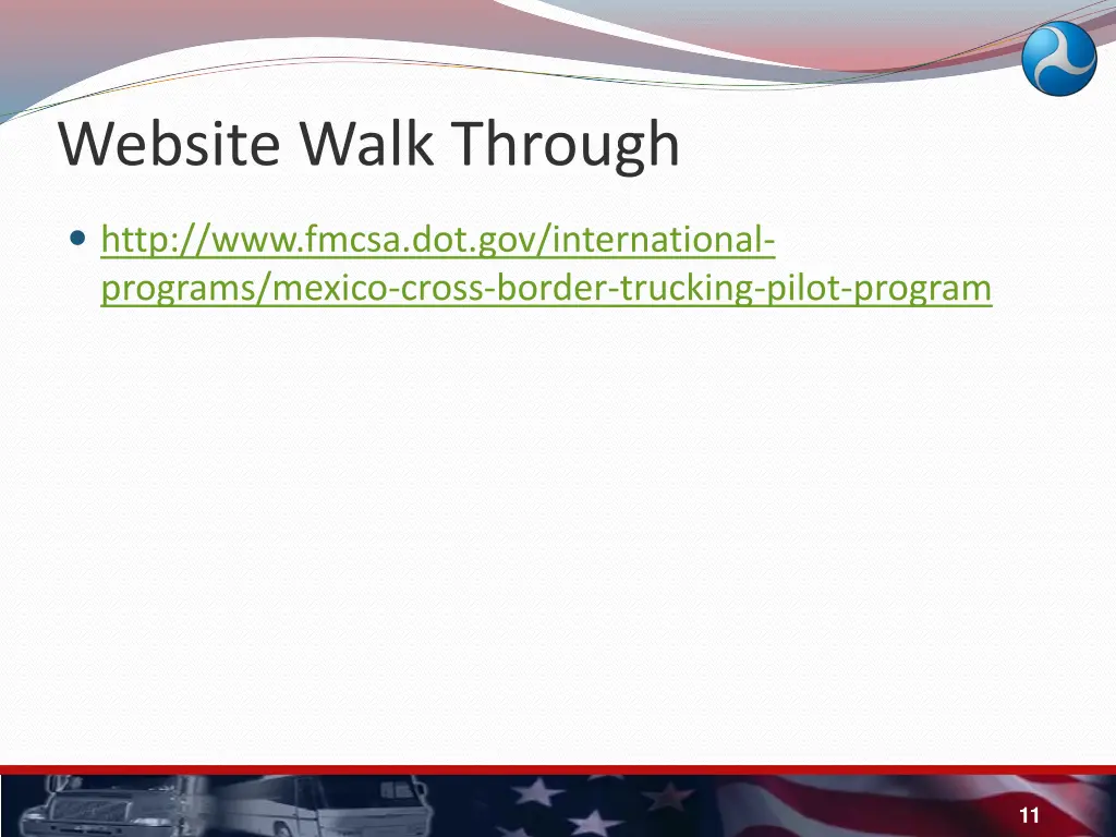 website walk through
