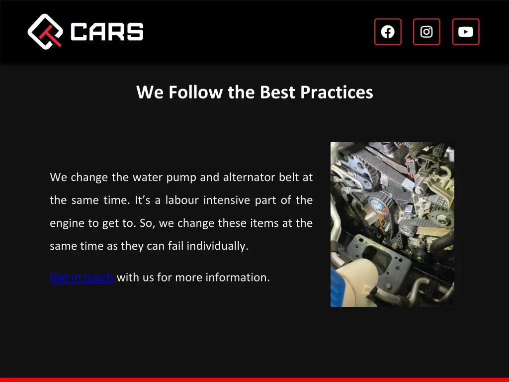 we follow the best practices