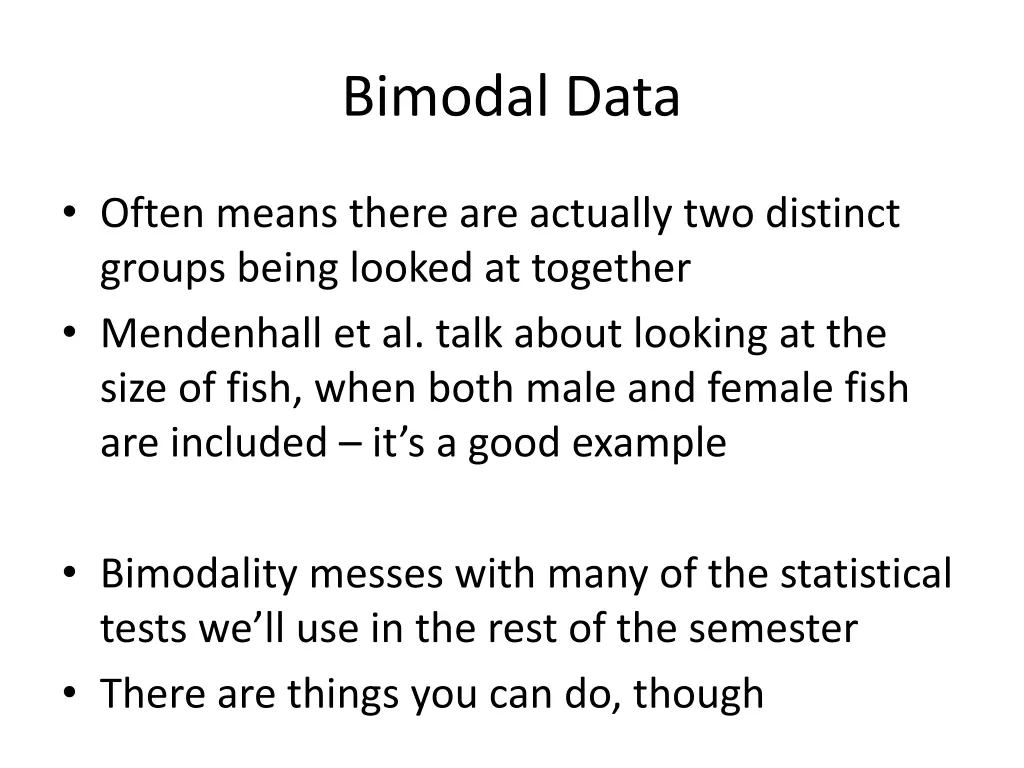 bimodal data 1