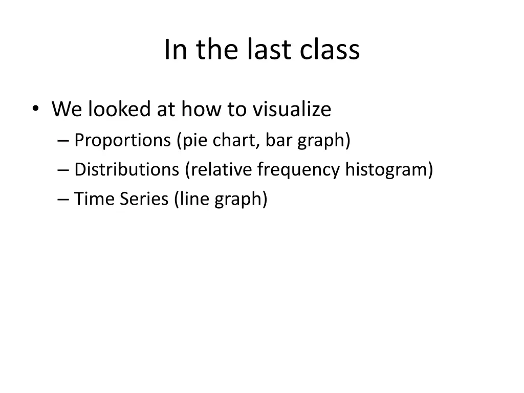 in the last class