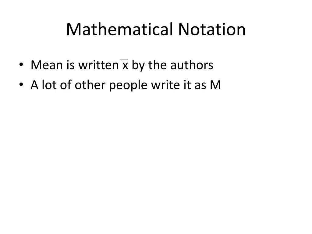 mathematical notation