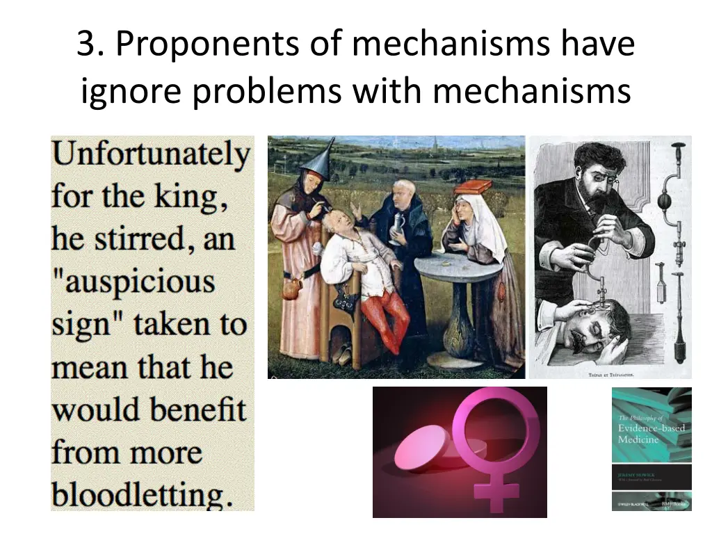 3 proponents of mechanisms have ignore problems