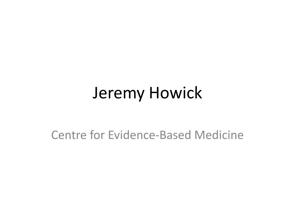 jeremy howick
