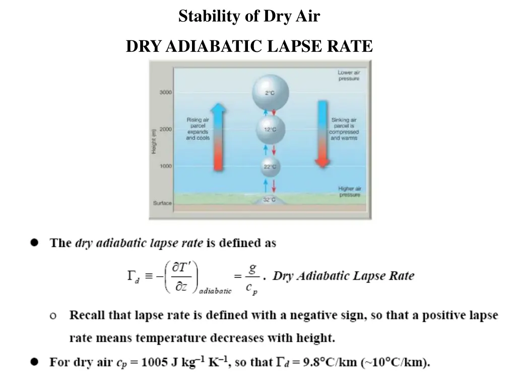 stability of dry air 2